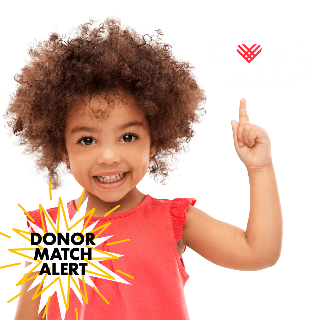 Child Excited about Giving Tuesday